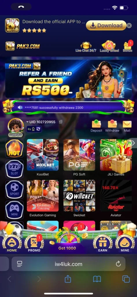 PAk3 Game App
