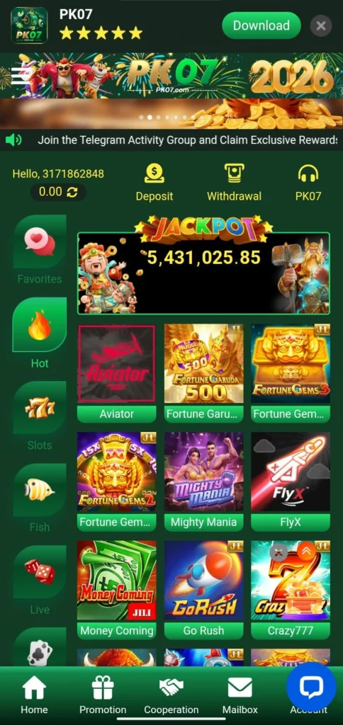 PK07 Game Apk