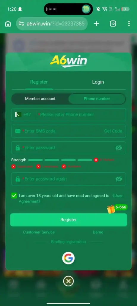 A6Win Game App