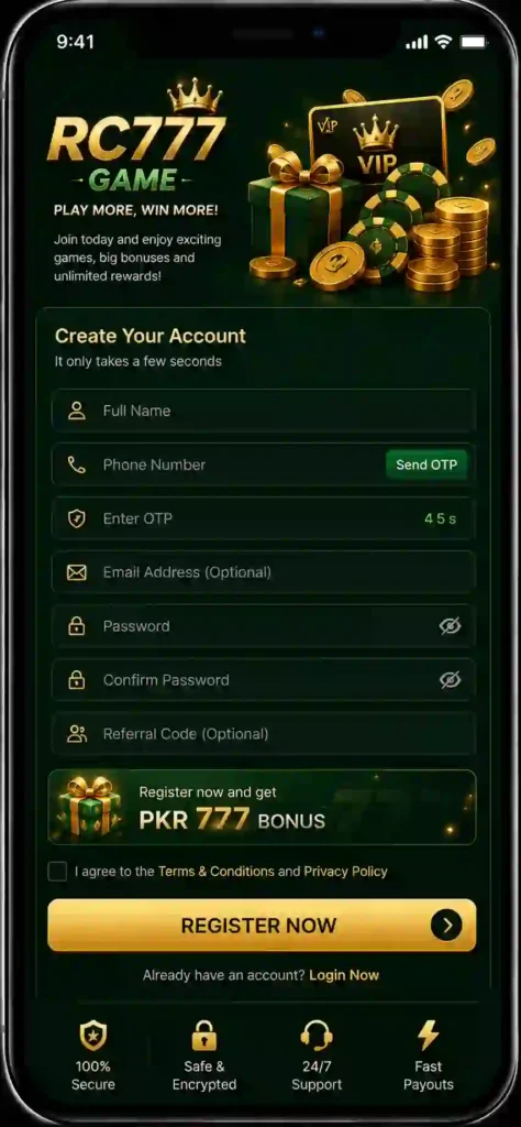 RC777 Casino App