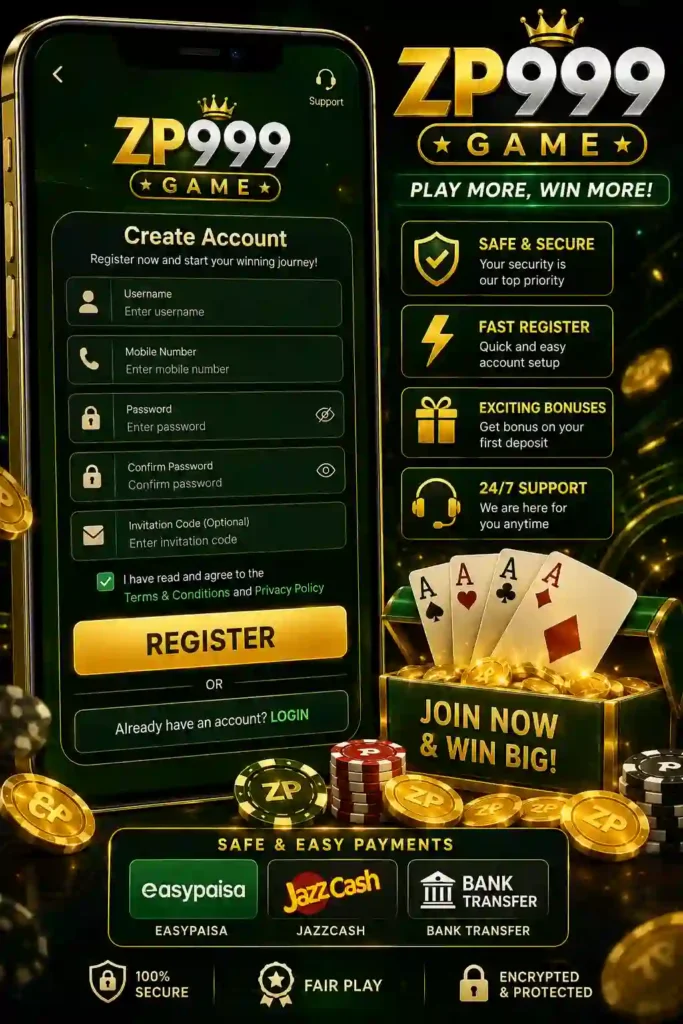 ZP999 Game registration